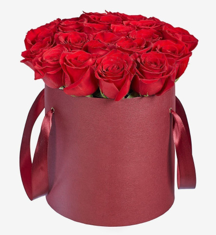 صندوق الورود الحمراء